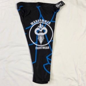 Warhammer Sports Leggings, Black With Blue, XL